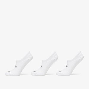 Ponožky Nike Everyday Plus Cushioned Footie Dri-FIT 3-Pack Socks White/ Black XL