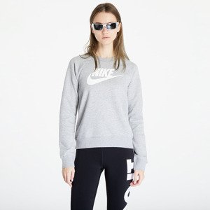 Mikina Nike NSW Essential Fleece Graphic Crew Dk Grey Heather/ White M