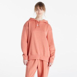Mikina Nike NSW Essential Clctn Fleece Oversized Hoodie Madder Root/ White L