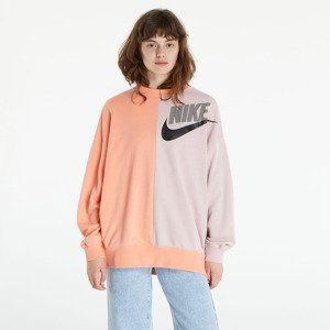 Mikina Nike NSW French Terry Fleece Over-Oversized Crew Dnc Crimson Bliss/ Pink Oxford L