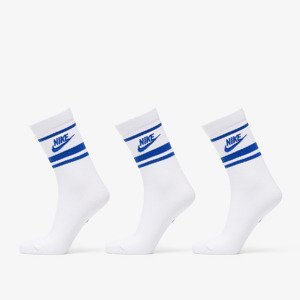 Ponožky Nike Sportwear Everyday Essential Crew Socks 3-Pack White/ Game Royal XL