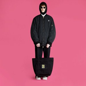 Bunda RAF SIMONS Bomber Jacket With Print And Badge Black M