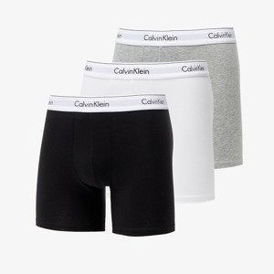 Boxerky Calvin Klein Modern Cotton Stretch Boxer Brief 3-Pack Black/ White/ Grey Heather L