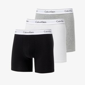 Boxerky Calvin Klein Modern Cotton Stretch Boxer Brief 3-Pack Black/ White/ Grey Heather XL