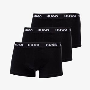 Trenky Hugo Boss Logo-Waistband Trunks 3-Pack Black XL