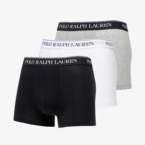 Boxerky Ralph Lauren Stretch Cotton Classic Trunks Grey/ White/ Black XXL