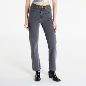 Kalhoty Calvin Klein Jeans High Rise Straight Pants Black W27/L30