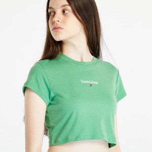 Tričko Tommy Jeans Essential Logo Cropped T-Shirt Green XL