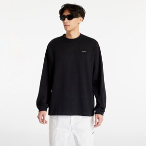 Tričko Nike Solo Swoosh Unisex Long-Sleeve Top Black/ White XXL