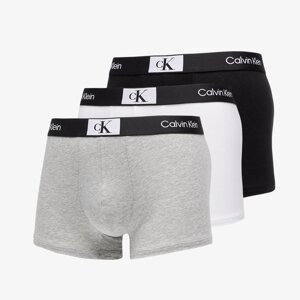 Boxerky Calvin Klein ´96 Cotton Stretch Trunks 3-Pack Black/ White/ Grey Heather XL