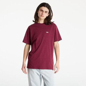 Tričko Vans Left Chest Logo Tee Burgundy L