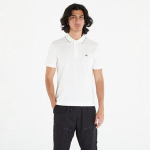 Tričko C.P. Company Stretch Piquet Slim Polo Shirt White XXXL