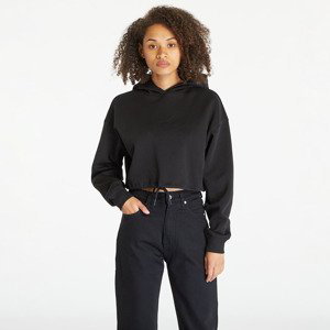 Mikina Calvin Klein Jeans Cropped Embossed Logo Hoodie Black S