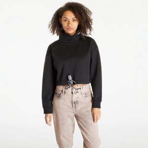 Mikina Calvin Klein Jeans Cropped Logo Tape Sweatshirt Black M