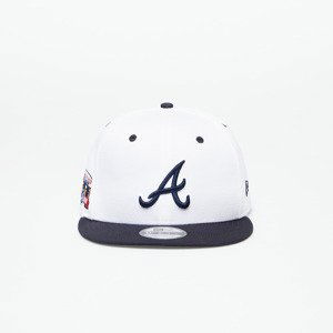 Kšiltovka New Era Atlanta Braves White Crown Patch 9Fifty Snapback Cap Optic White/ Navy S-M