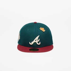 Kšiltovka New Era Atlanta Braves Ws Contrast 59Fifty Fitted Cap New Olive/ Optic White 7 5/8