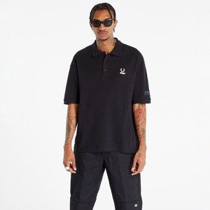 Tričko FRED PERRY x RAF SIMONS Embroidered Oversized Polo T-Shirt Black M