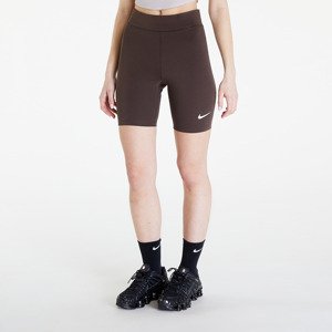 Šortky Nike Sportswear Classics Women's High-Waisted 8" Biker Shorts Baroque Brown/ Sail L