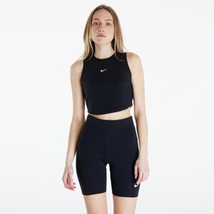 Tílko Nike Sportswear Essentials Women's Ribbed Cropped Tank Black/ Sail XL