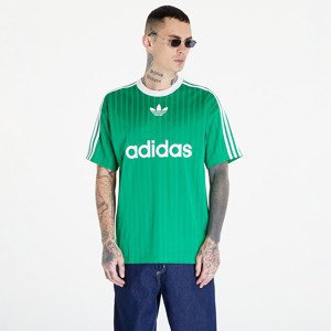 Tričko adidas Adicolor Poly Short Sleeve Tee Green/ White L