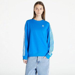 Mikina adidas 3 Stripes Oversized Crew Sweatshirt Blue Bird S