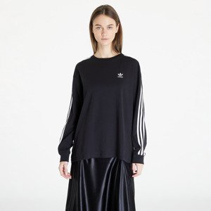Tričko adidas 3 Stripes Longsleeve T-Shirt Black XS