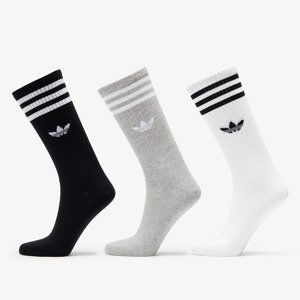 Ponožky adidas High Crew Sock 3-Pack White/ Mgreyh/ Black S