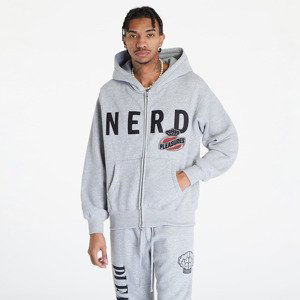 Mikina PLEASURES x N.E.R.D Full-Zip Up Hoodie Heather Grey L