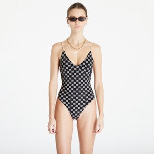 Plavky MISBHV Monogram Signature One Piece Swimsuit Black M