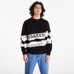 Svetr Wasted Paris Sweater Razor Pilled Black/ White L