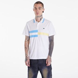 Tričko LACOSTE Men's S/S Polo White/ Bonnie/ Yellow L