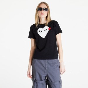 Tričko Comme des Garçons PLAY Heart Logo Short Sleeve Tee Black M