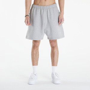 Šortky Nike Solo Swoosh Men's Fleece Shorts Dk Grey Heather/ White M