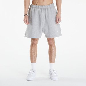 Šortky Nike Solo Swoosh Men's Fleece Shorts Dk Grey Heather/ White XS