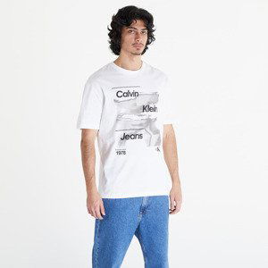 Tričko Calvin Klein Jeans Diffused Logo Short Sleeve Tee Bright White XXL