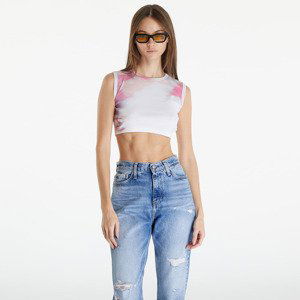 Tílko Calvin Klein Jeans Cropped Tank Top White M