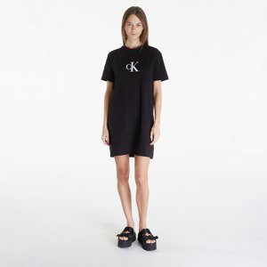 Šaty Calvin Klein Jeans Satin Ck T-Shirt Dress Black XS