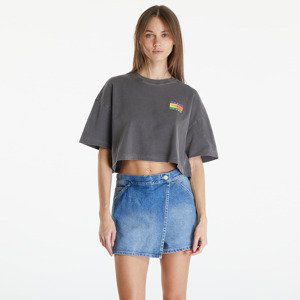 Tričko Tommy Jeans Oversized Cropped Summer Flag Tee Black L