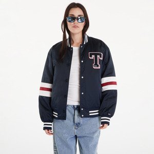 Bomber Tommy Jeans Satin Letterman Bomber Jacket Dark Night Navy M