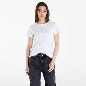 Tričko Calvin Klein Jeans Woven Label Rib Slim Short Sleeve Tee Bright White L