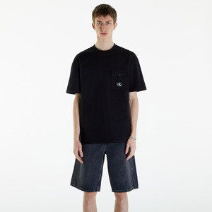Tričko Calvin Klein Jeans Texture Pocket Short Sleeve T-Shirt CK Black S