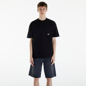 Tričko Calvin Klein Jeans Texture Pocket Short Sleeve T-Shirt CK Black XL
