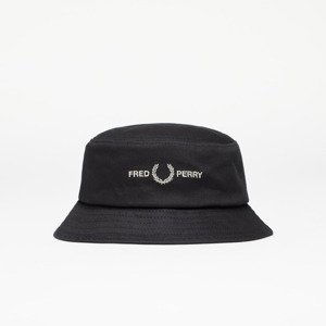 Klobouk FRED PERRY Graphic Brand Twill Bucket Hat Black/ Warm Grey S