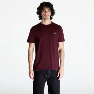 Tričko FRED PERRY Crew Neck T-Shirt Oxblood/ Ecru XL