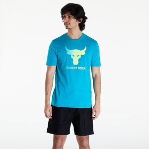 Tričko Under Armour Project Rock Payoff Graphic Short Sleeve Tee Circuit Teal/ Radial Turquoise/ High-Vis Yellow XXL