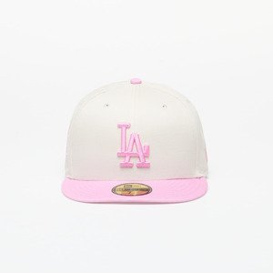 Kšiltovka New Era Los Angeles Dodgers White Crown 59FIFTY Fitted Cap Ivory/ Pink 7 5/8