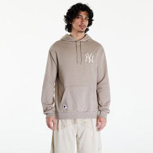 Mikina New Era MLB League Essentials OS Hoody New York Yankees UNISEX Ash Brown/ Off White L