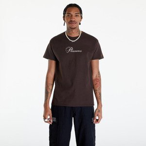 Tričko PLEASURES Stack T-Shirt Brown XL