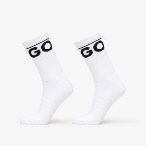 Ponožky Hugo Boss Iconic Socks 2-Pack White 43-46