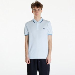Tričko FRED PERRY Twin Tipped Fred Perry Shirt Light Ice/ Cyber Blue/ Midnight Blue XL